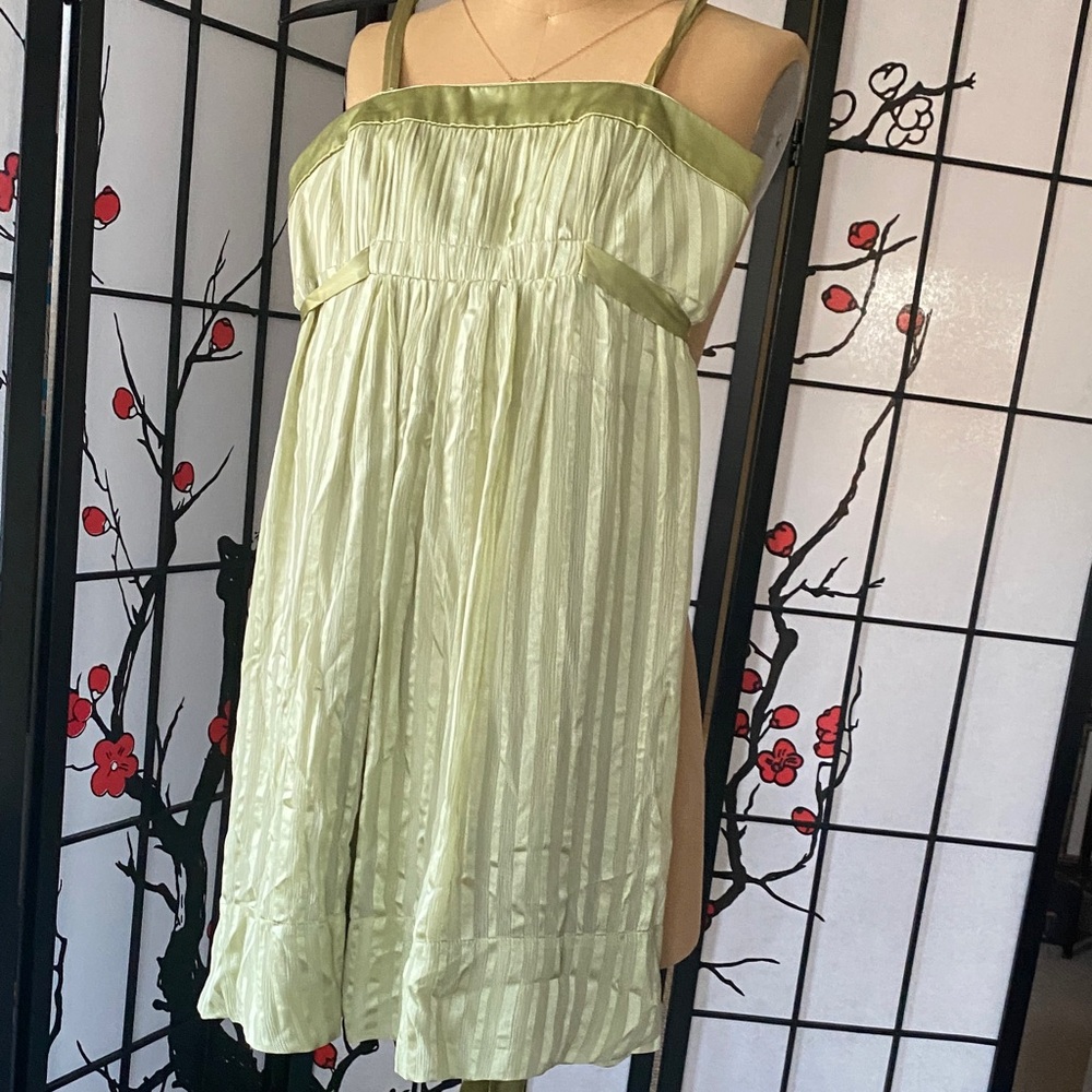 BCBGMaxAzria Light Green Prom Dress